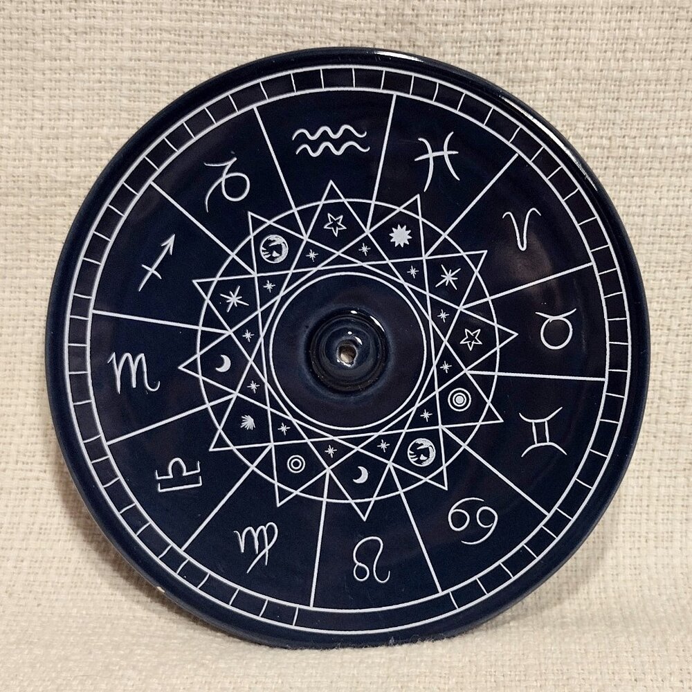 Celestial Horoscope Zodiac Incense Dish